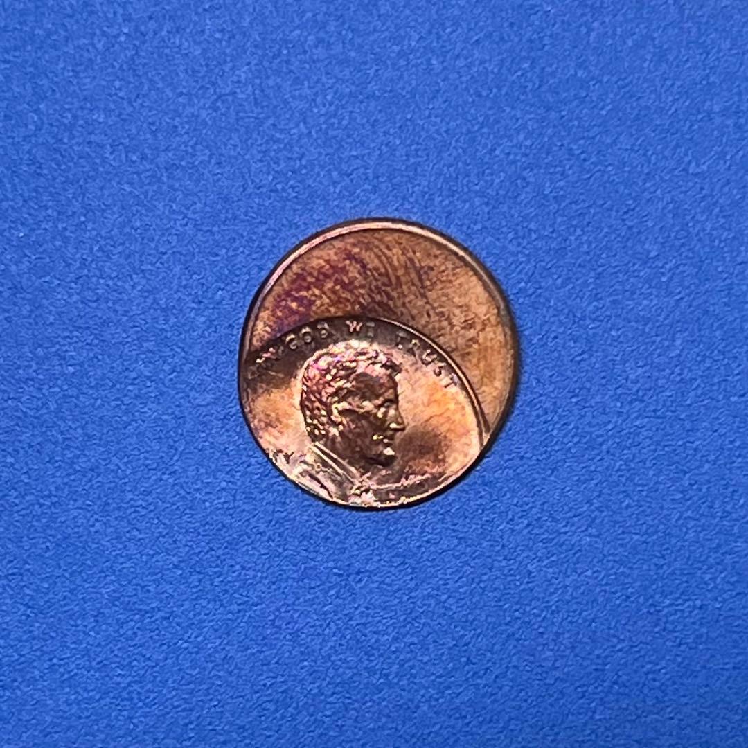 超希少❗️大珍品　アメリカ　リンカーン大統領　1セント　エラー　ズレ打ち
