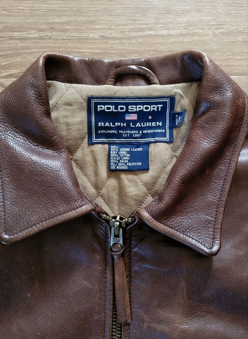 最終価格　RALPH LAUREN　ラルフローレン　レザー　ライダース　美品