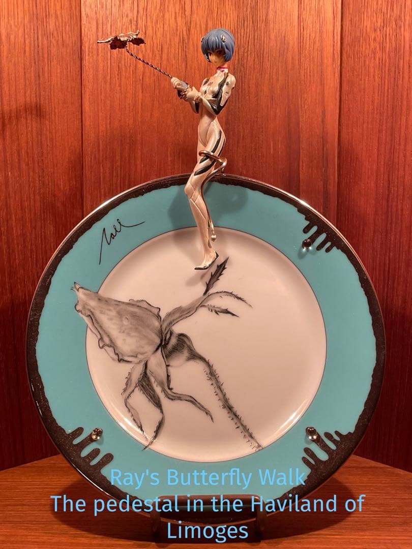 アビラント・リモージュ×綾波レイ　ヴィンテージ　アート　銀　フィギュア　工芸品