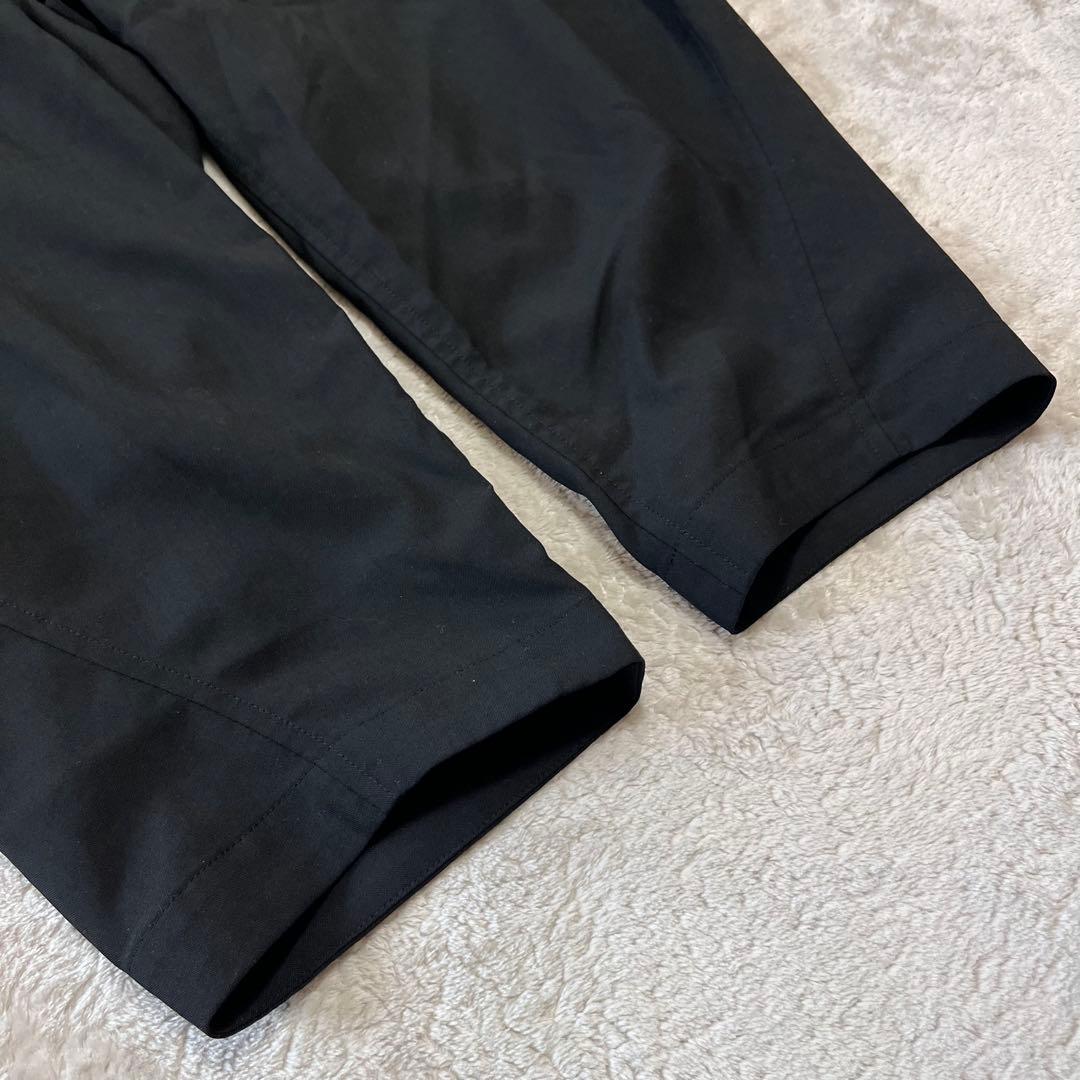 ルシ ウール、ポリ　ギャバジン　バルーンパンツ　洗い加工