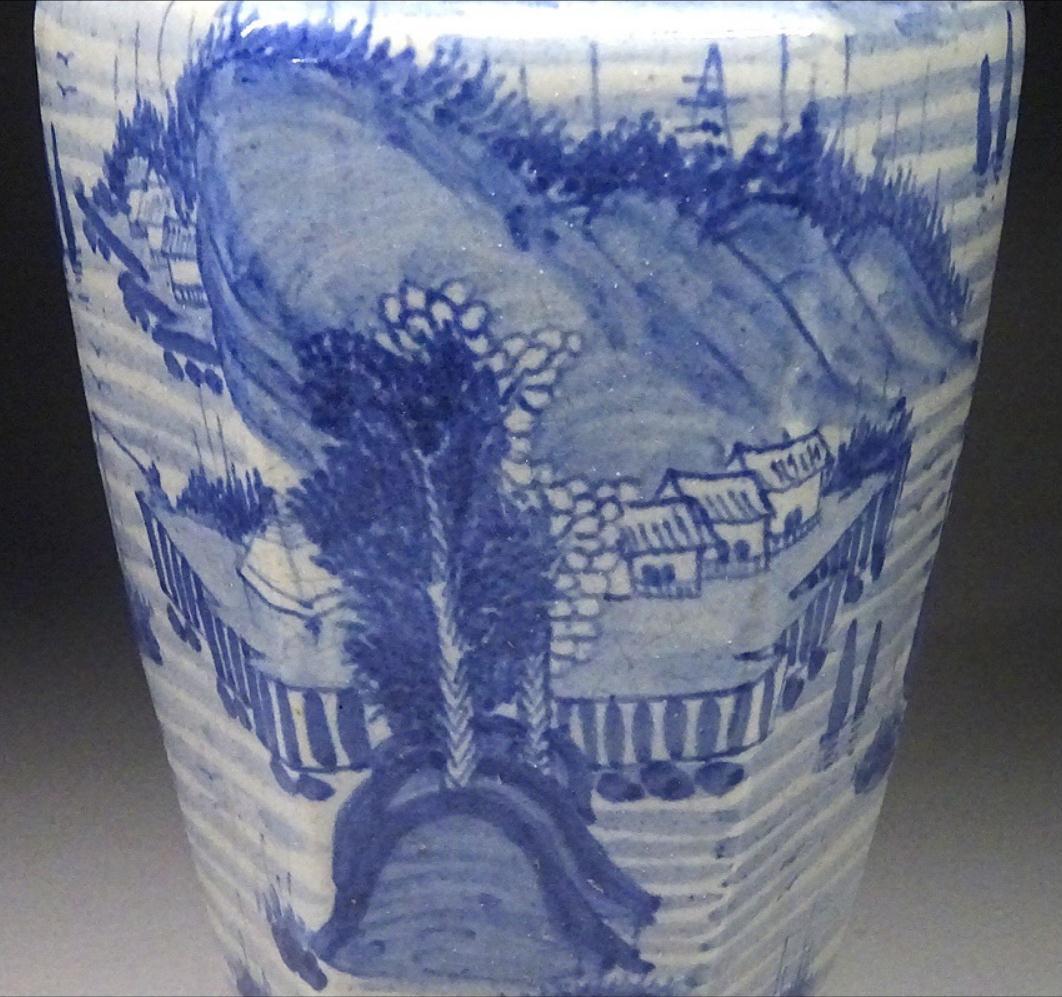 中国古玩 青花 染付 花瓶 2点 大明宣徳年製 含 唐物 t99147