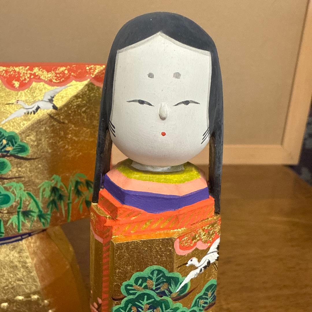 雛人形　一刀彫　清水俊明　古俊