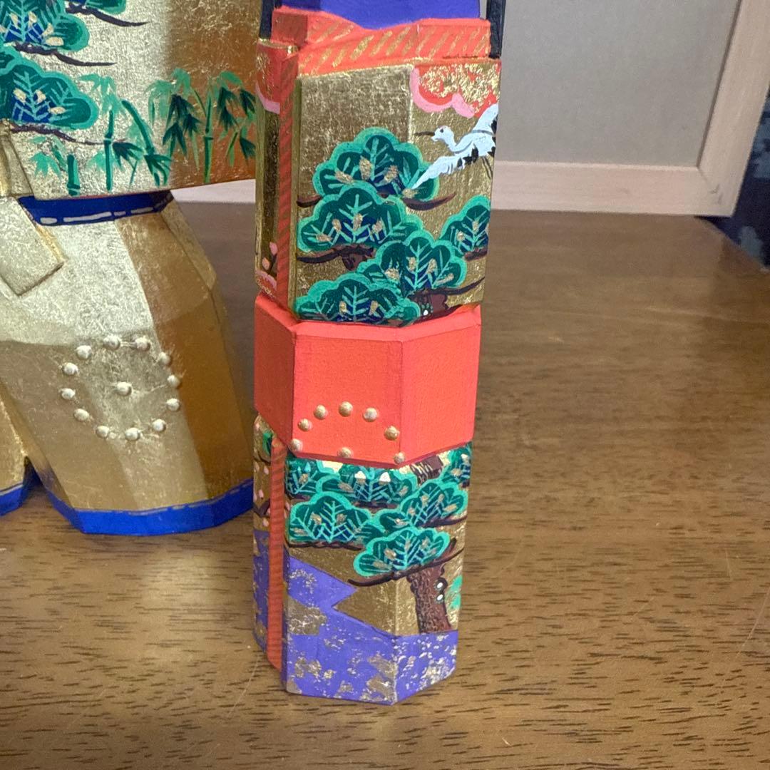 雛人形　一刀彫　清水俊明　古俊