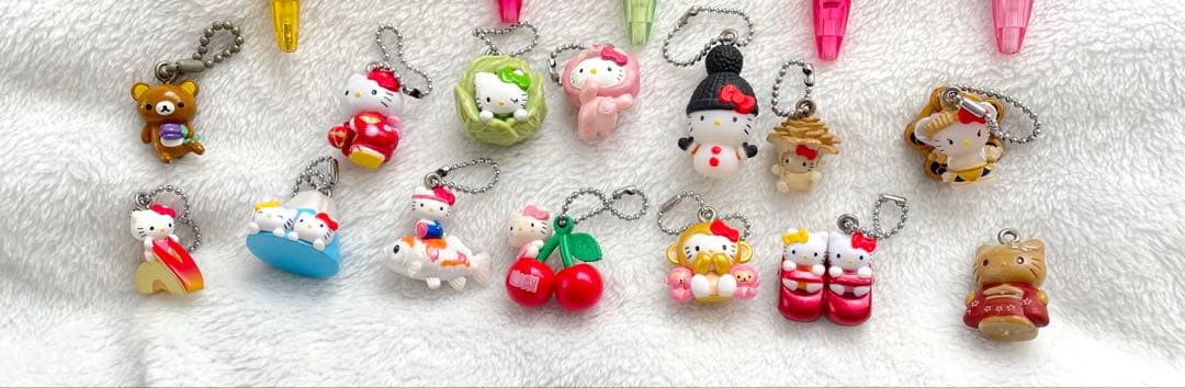 ハローキティ　リラックマ　ご当地　シャーペン　ボールペン　ストラップ　まとめ売り