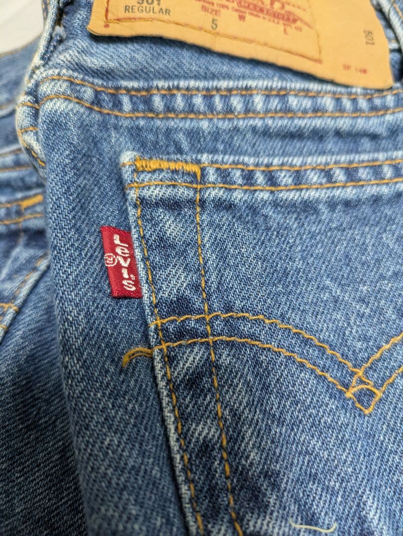 【Levi's　リーバイス】501　キッズデニム　米国製　5y　110　新品