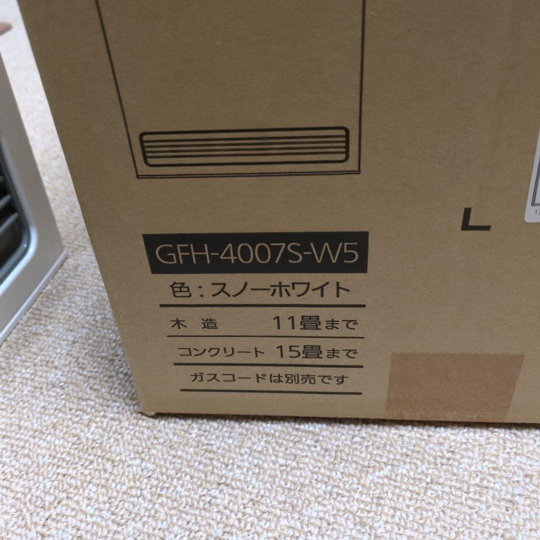 ノーリツ GFH-4007S-W5 ガスファンヒーター スノーホワイト 都市ガス