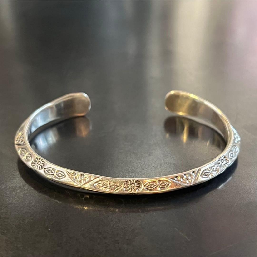 SILVER925 TRIBAL DESIGN BANGLE/シルバー/バングル