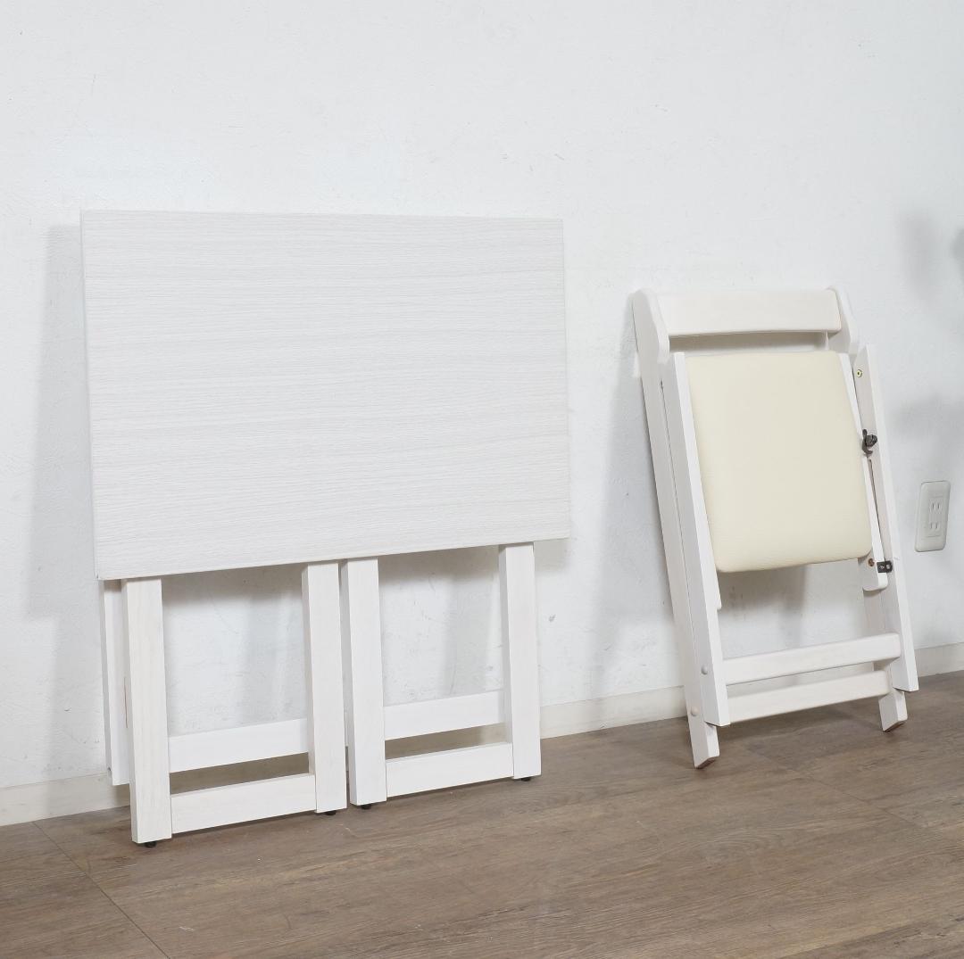 【新品・未使用】 デスク　折りたたみデスク＆チェアー　学習机　2点セット