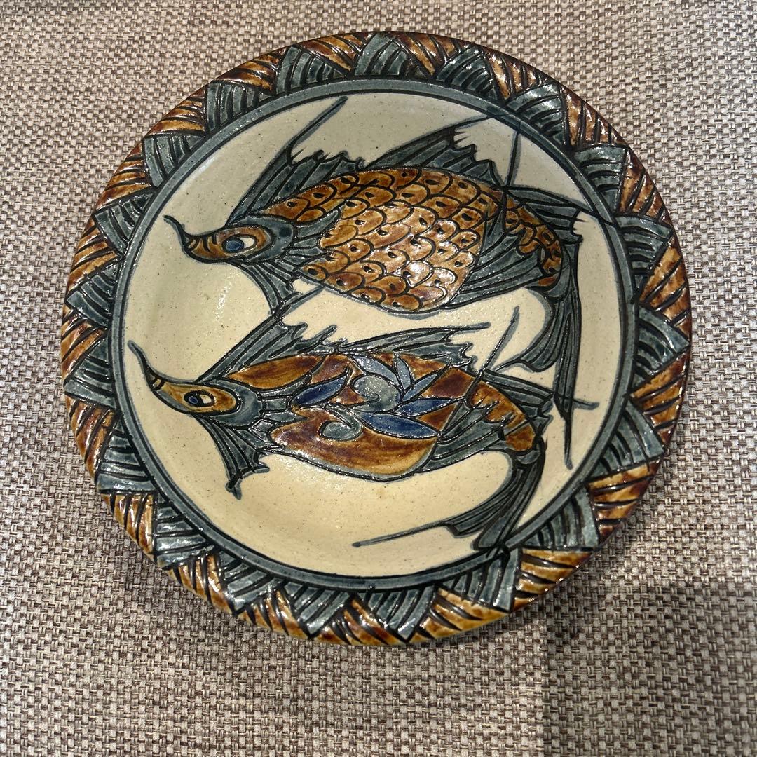 琉球　沖縄　壺屋焼　民藝　深皿