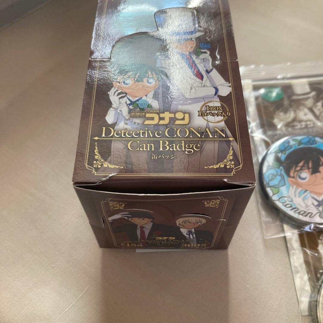 名探偵コナン　缶バッチ　怪盗キッド　江戸川コナン