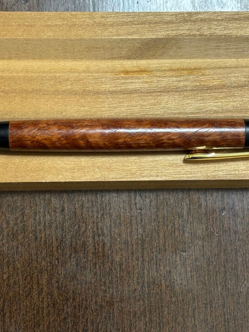 野原工芸 新型 本花梨虎杢 シャープペンシル 旧クリップ