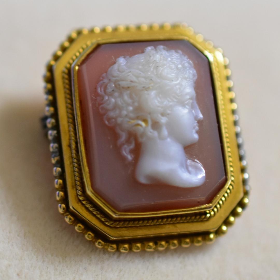 アンティーク サードニクス貴婦人のカメオ ドールにも