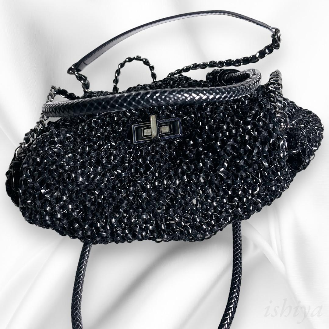 【美品・カード付】アンテプリマ ターンロック 刻印リング ワイヤー ショルダー