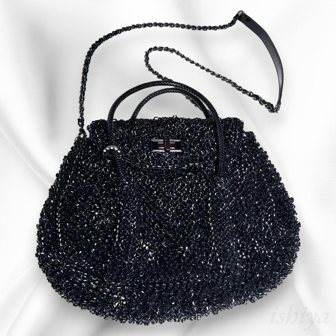 【美品・カード付】アンテプリマ ターンロック 刻印リング ワイヤー ショルダー