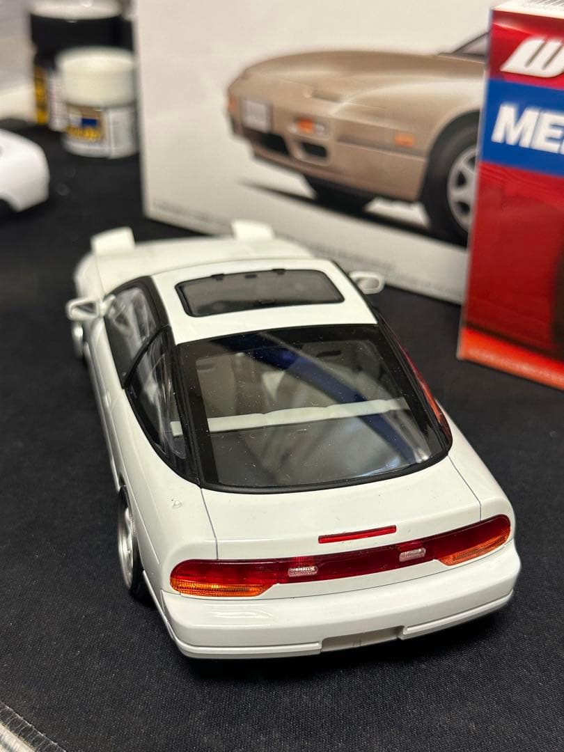 アオシマ　1/24 180sx 組み立て塗装済み　完成品