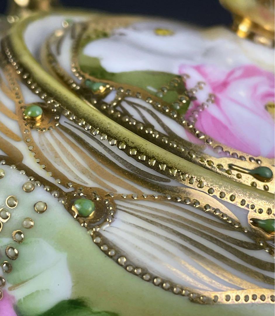 【専用】オールドノリタケ 薔薇紋 シュガーボウル クリーマー ジュエル 金盛り