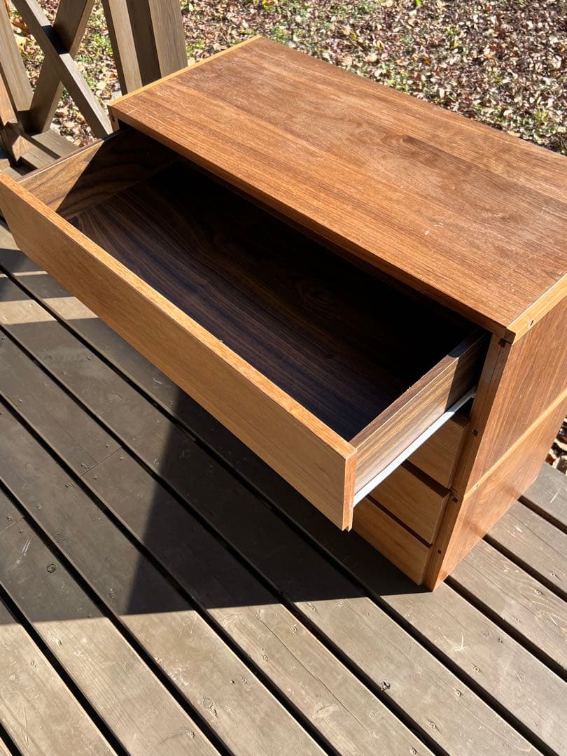 無印良品 ユニットシェルフ ボックス 引出し2段 幅84cm 2個セット