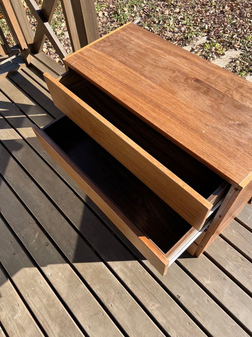 無印良品 ユニットシェルフ ボックス 引出し2段 幅84cm 2個セット