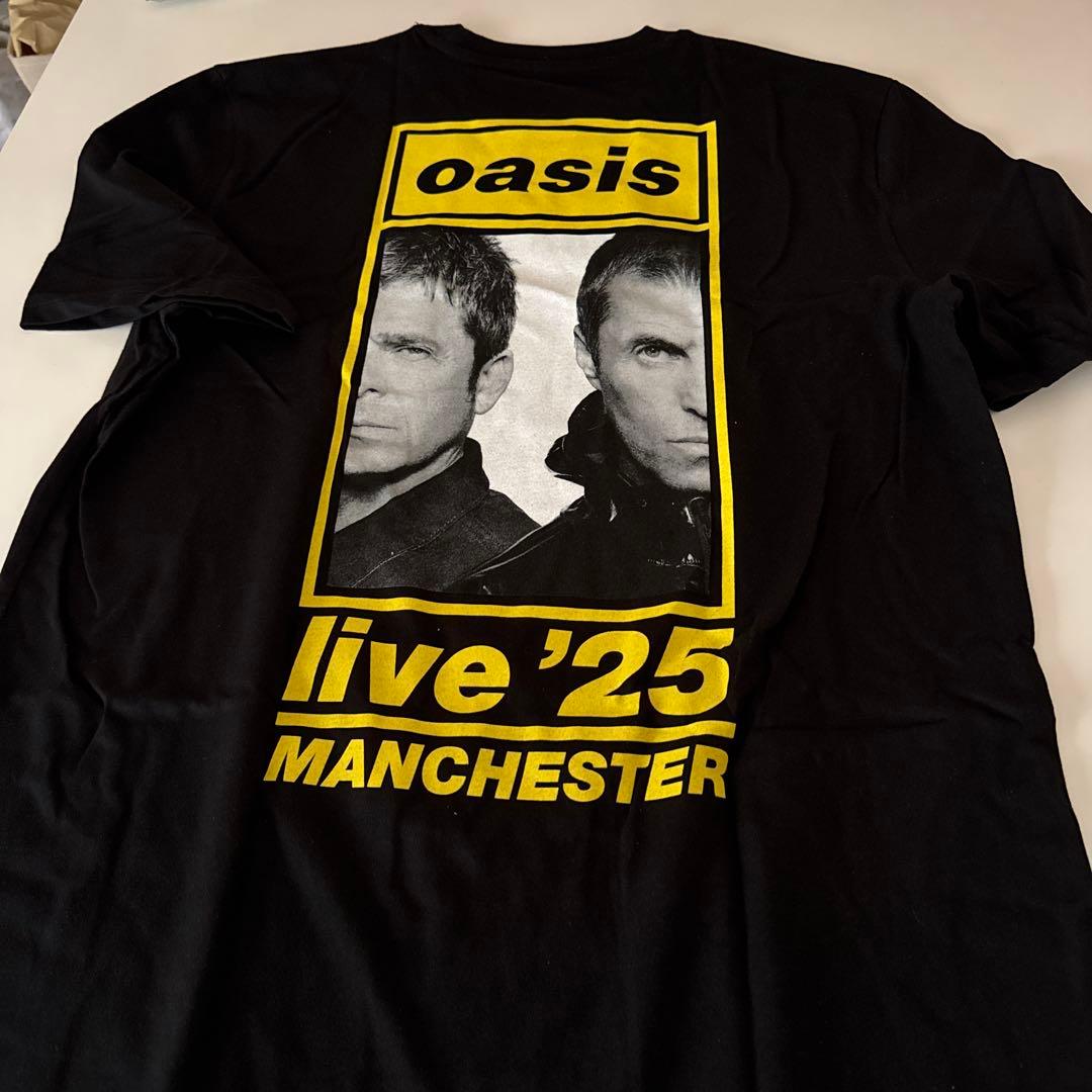 oasis live '25 Tシャツ Mサイズ 黒　マンチェスター公演
