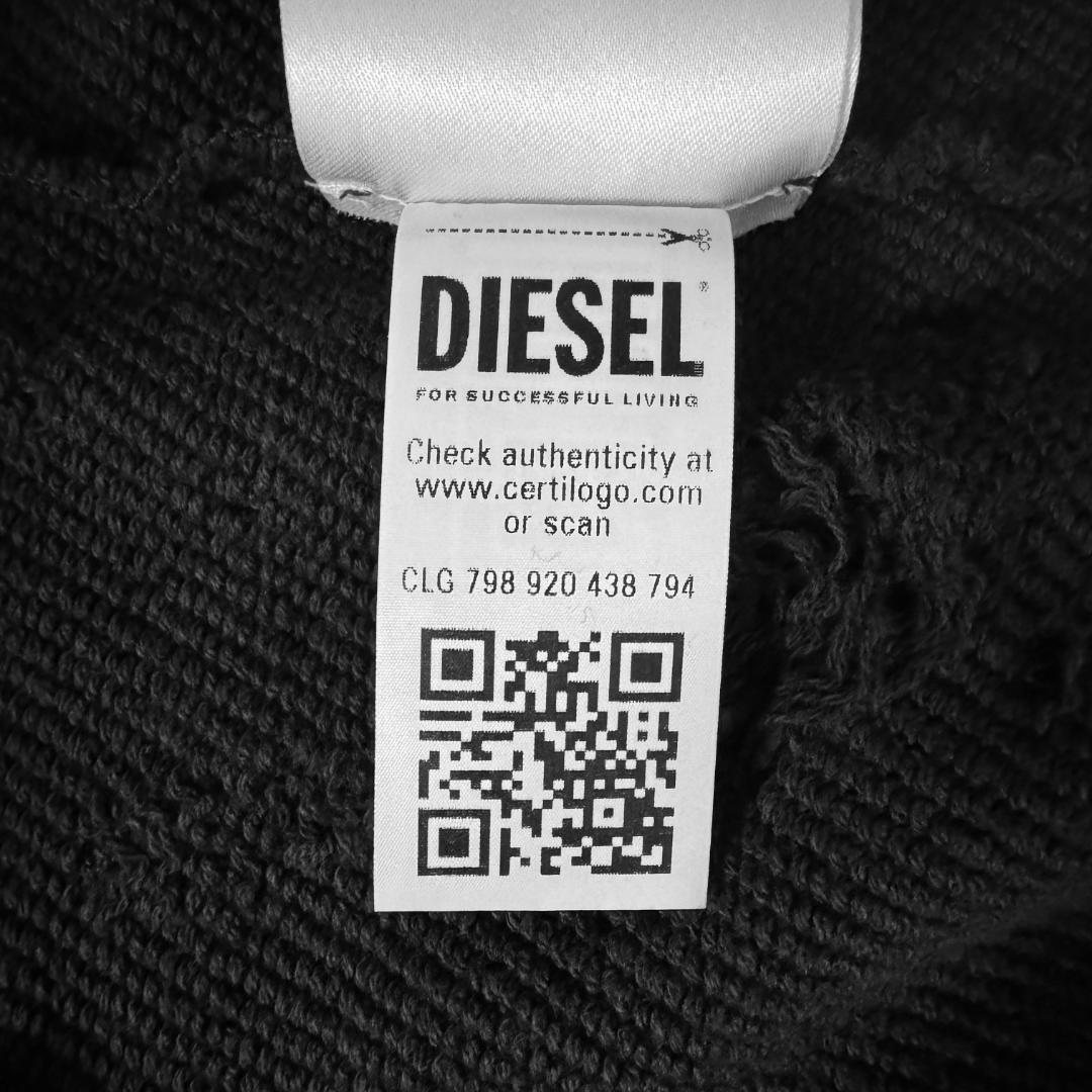【新品☆完売モデル☆入手不可☆ダメージ】ディーゼル ウォッシュ加工 刺繍パーカー