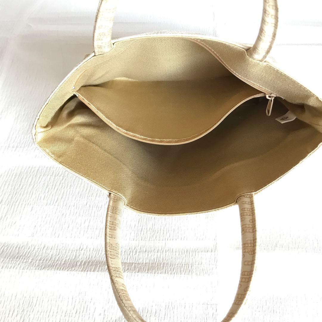 美品　伊と忠　金襴サブバッグ　観世水柄