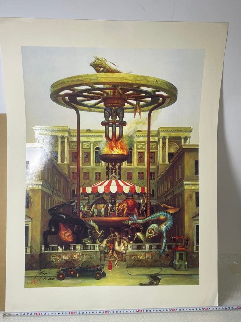 シャロフ「カルーセル」1985年 AP28/250 サイン入 63×85cm