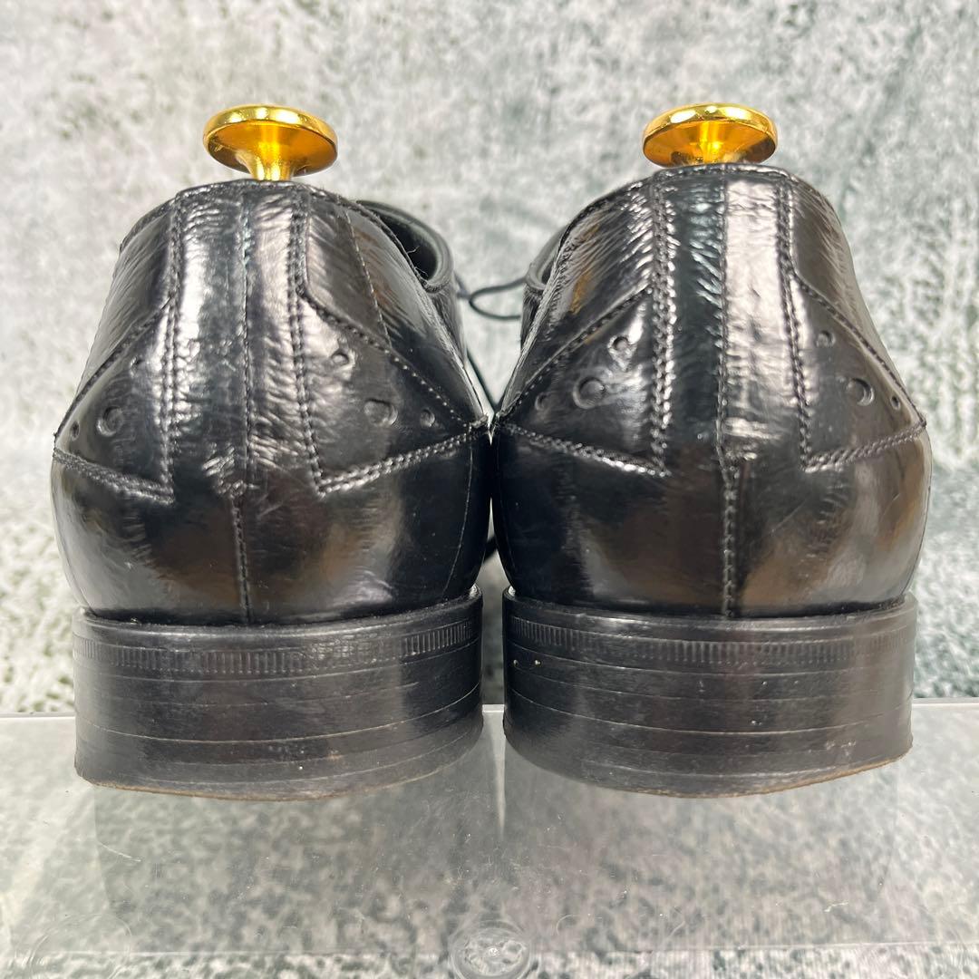 ドルチェアンドガッバーナ ドレスシューズ エンボス加工 ブラック