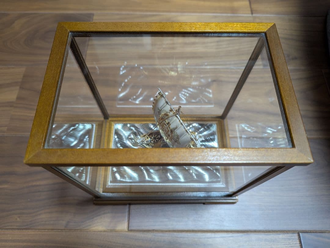 武比古 銀製 宝船 5号（房）銀船 置物 縁起物 ケース付き