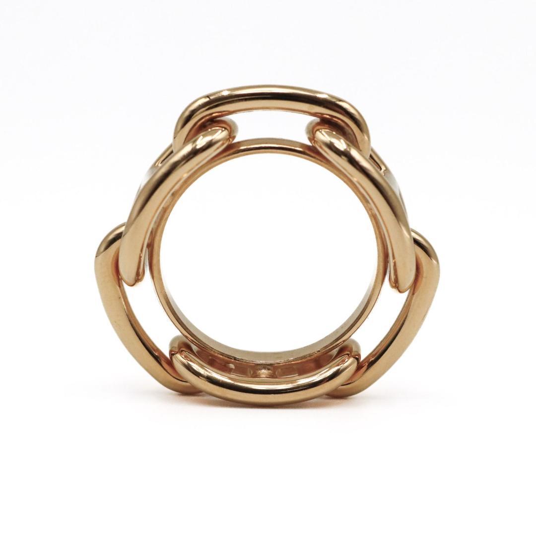 HERMES　エルメス　スカーフリング　ルカデ　シェーヌダンクル　ゴールド　カレ