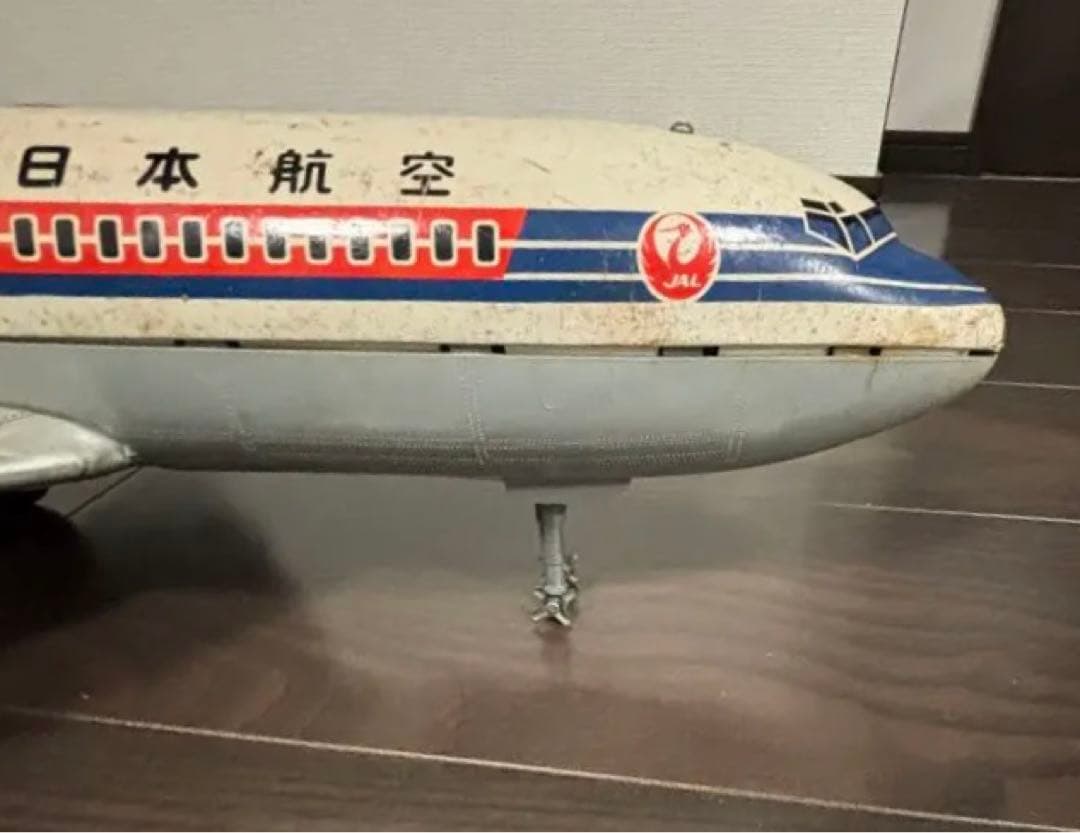 【日本航空 ジャンボジェット機 JAL】《JA8001 》 ＊当時物 ブリキ