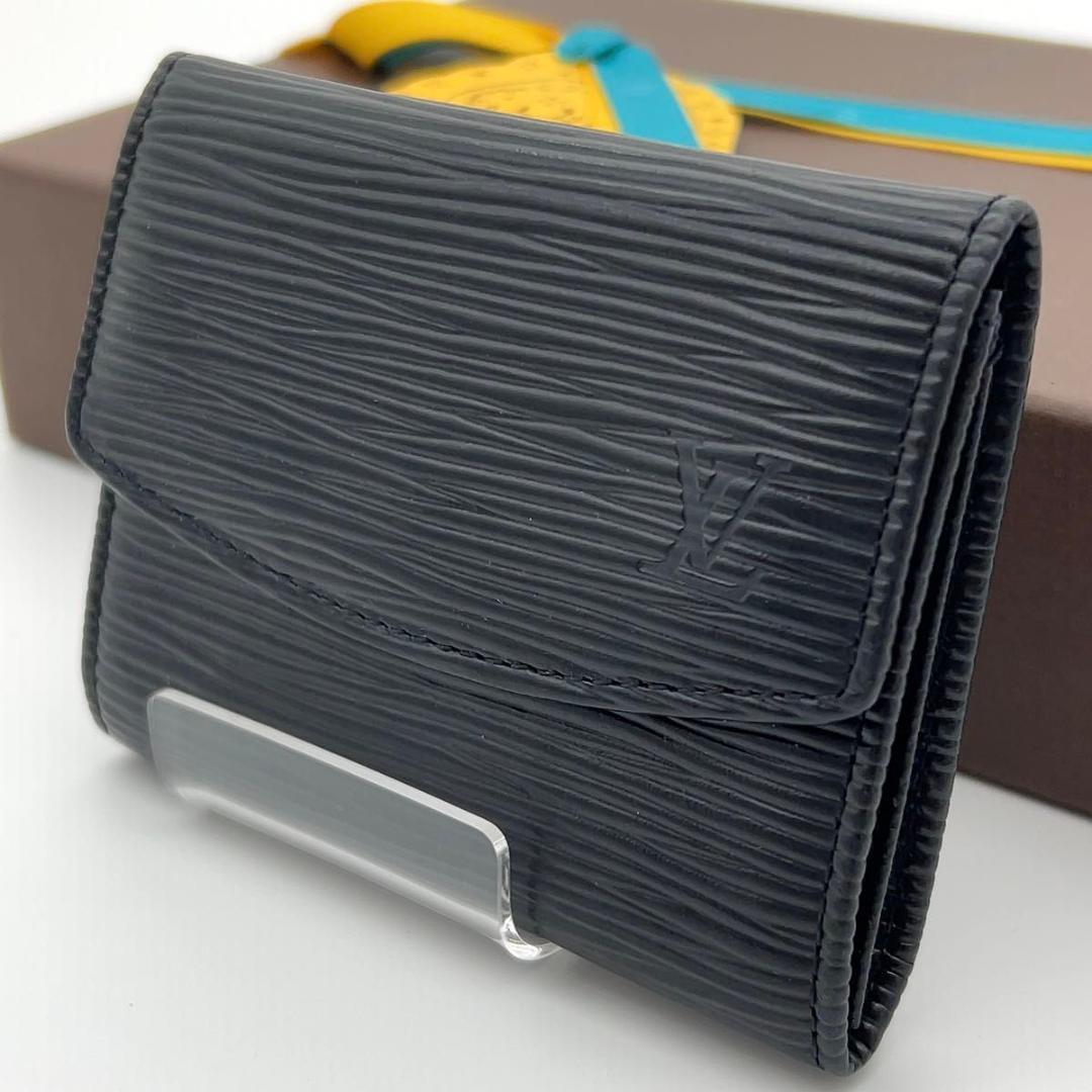限界価格❣️ルイヴィトン エピ ケース ポルトモネサーンプル 黒 男女兼用