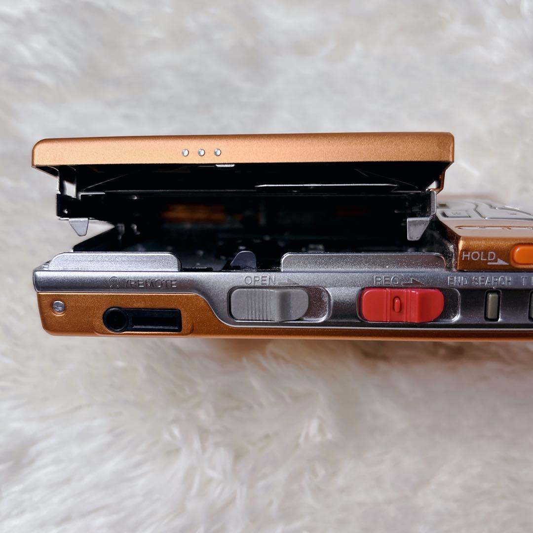 【希少・美品】SONY WALKMAN MDレコーダー MZ-R50 オレンジ
