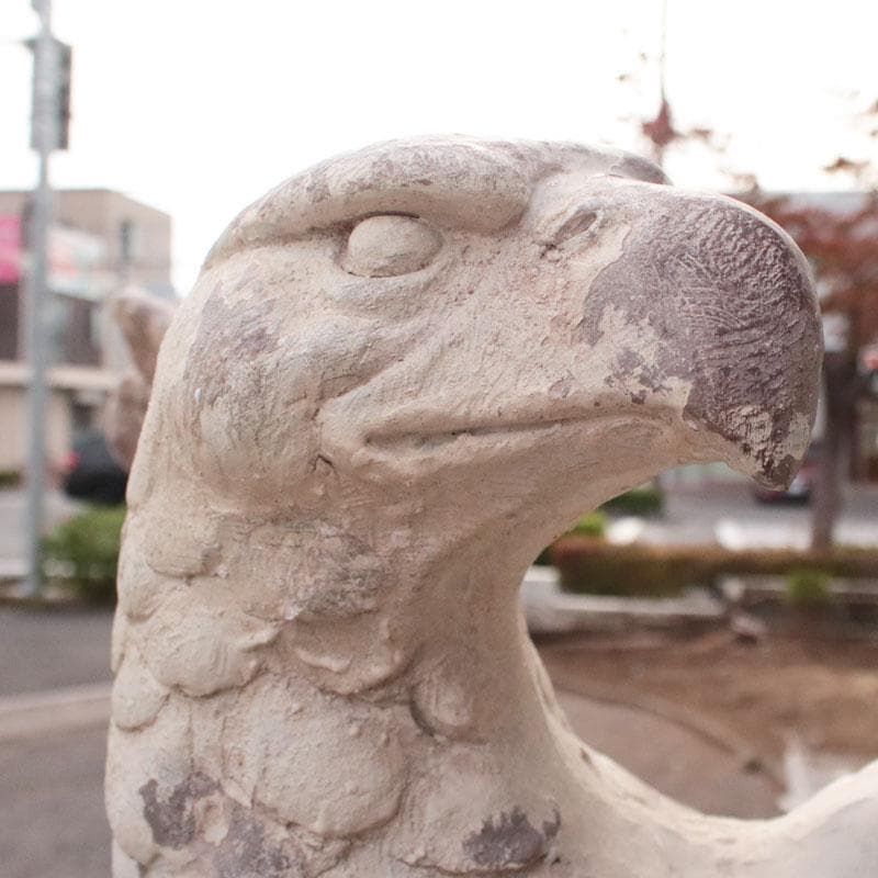 ボールドイーグル 鷲 樹脂製 置物 オブジェ ガーデン 彫刻風 143-211