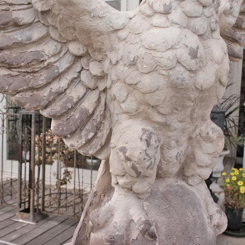 ボールドイーグル 鷲 樹脂製 置物 オブジェ ガーデン 彫刻風 143-211