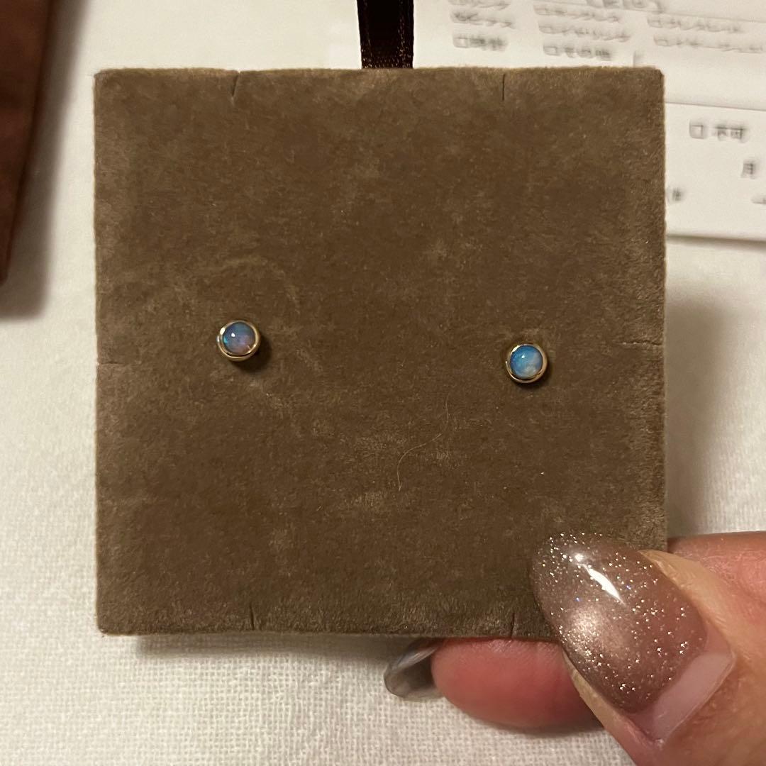 最終お値下げ ete オパール10k ピアス