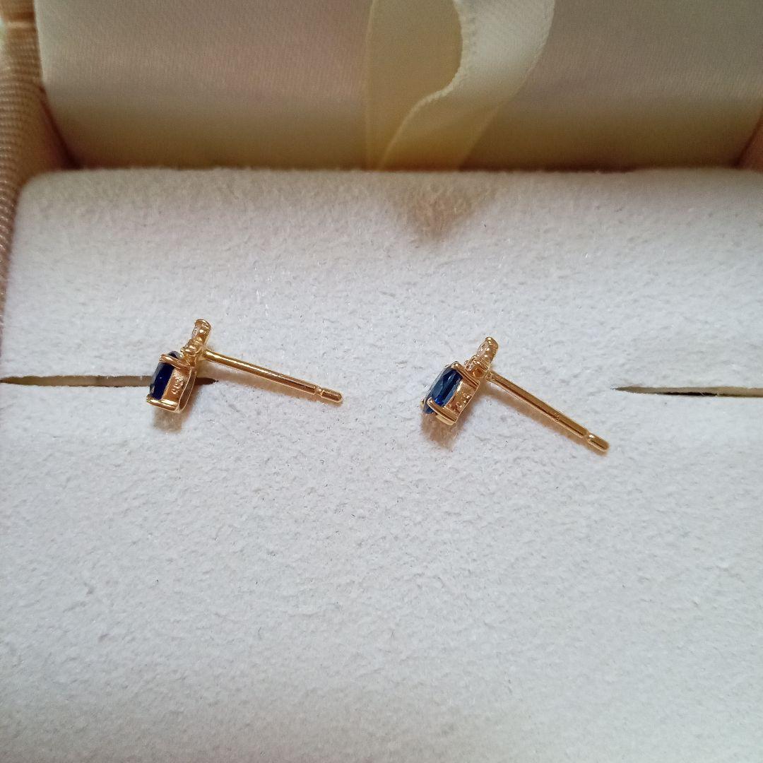 BIZOUX フラヴィ ピアス サファイア×ダイヤモンド