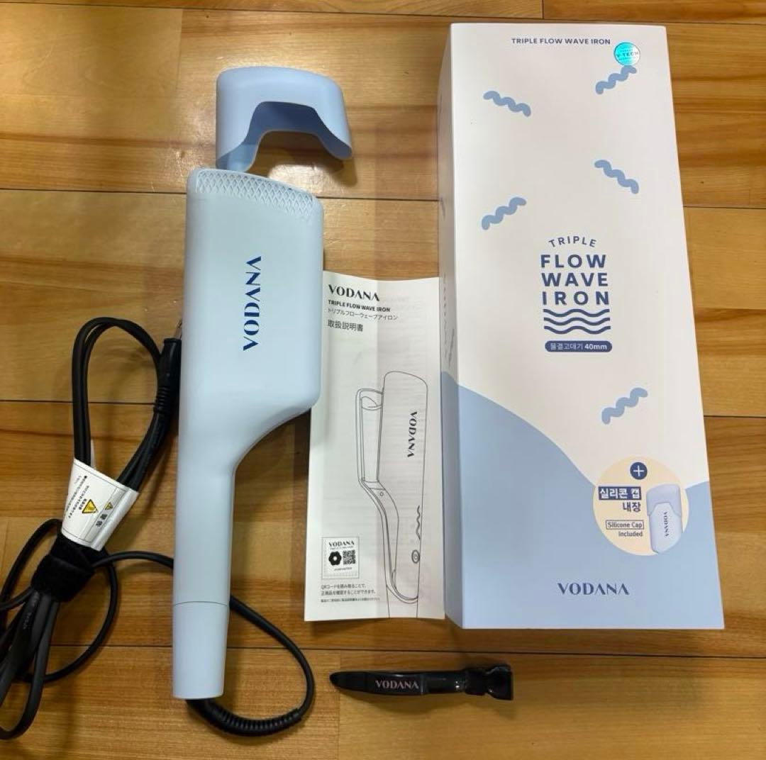 【正規品】VODANA カールヘアアイロン トリプルウェーブアイロン 40mm