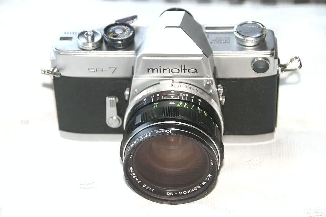 ミノルタSR7＋MC　Wロッコール－SG　28ｍｍｆ3.5付美品