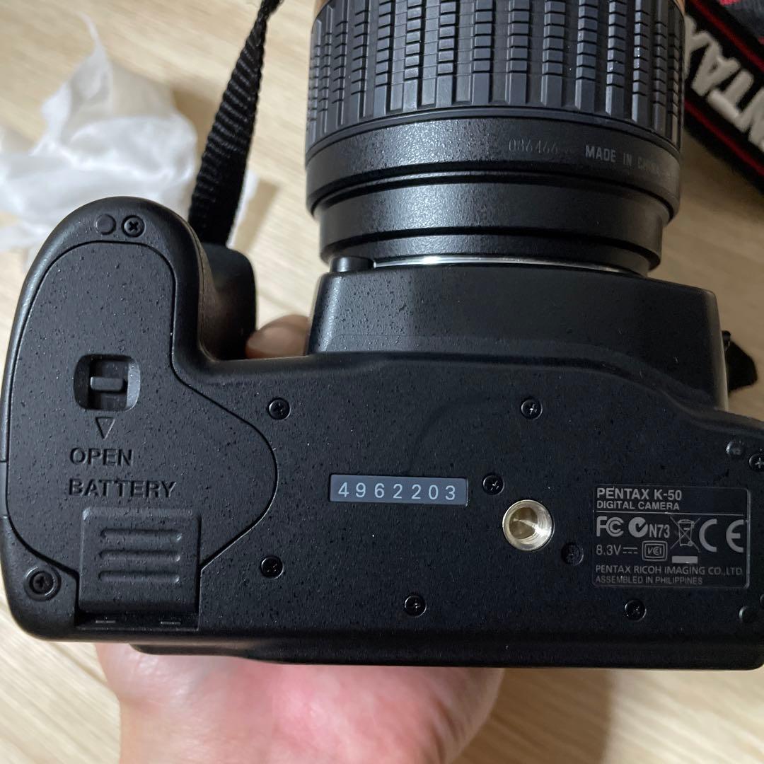 PENTAX K−50 K-50 BLACK レンズ3点セット　カメラケース付