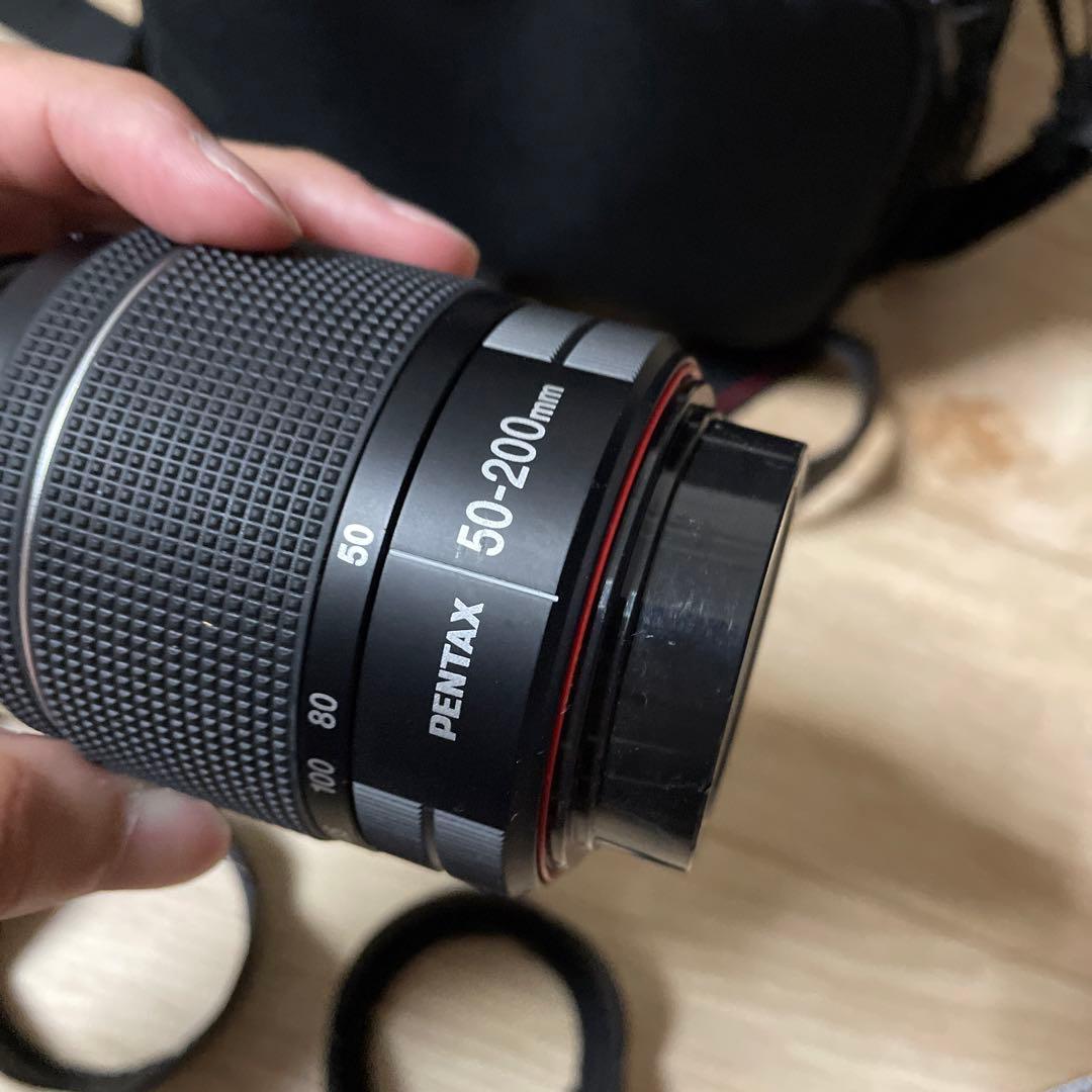 PENTAX K−50 K-50 BLACK レンズ3点セット　カメラケース付