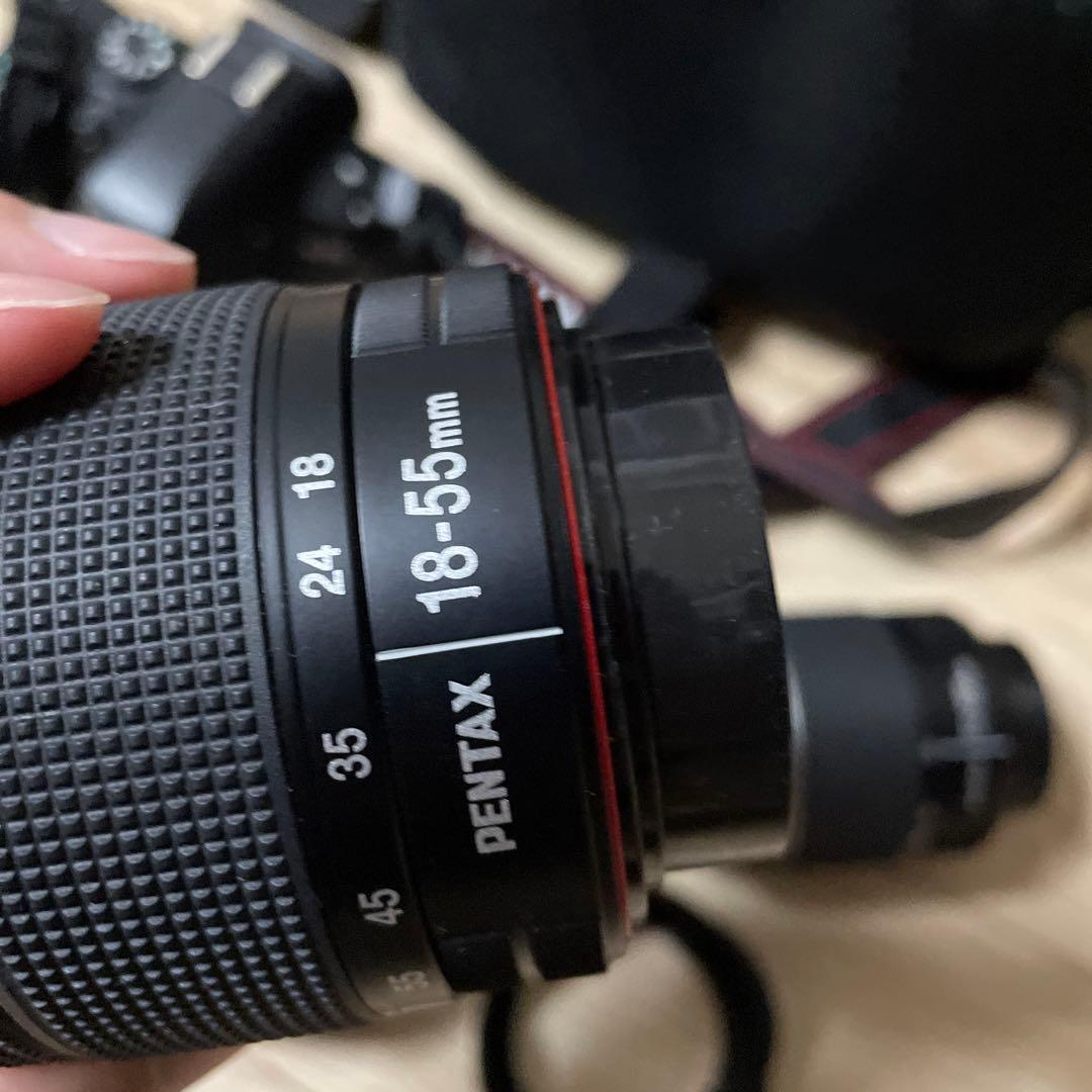 PENTAX K−50 K-50 BLACK レンズ3点セット　カメラケース付