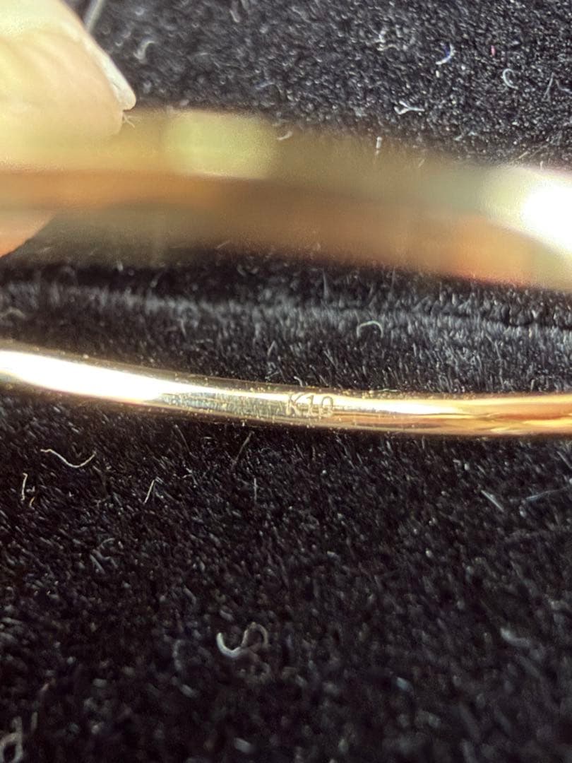 【訳あり】K18PGアコヤパールリングとK10YG月モチーフリングのセット