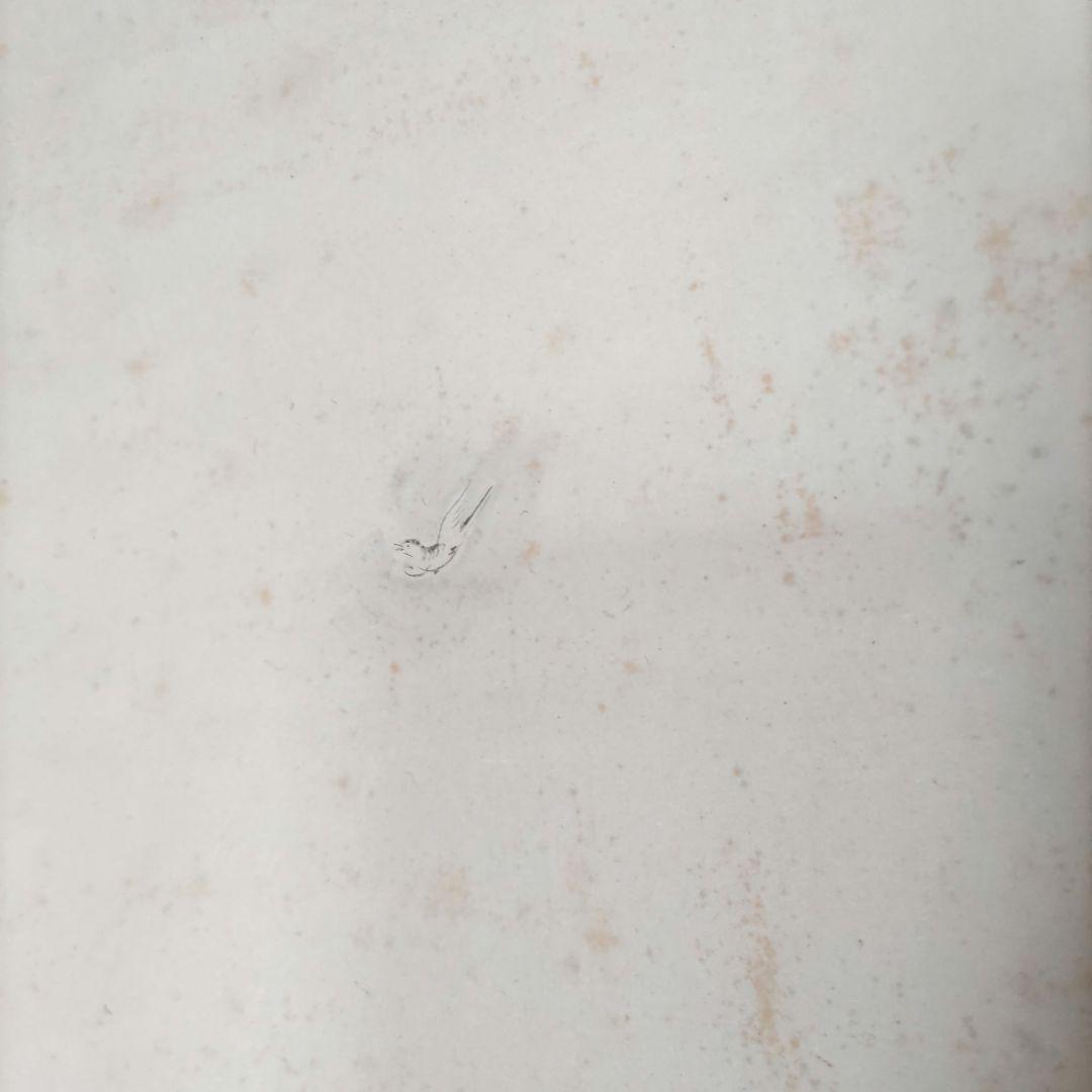 豊田秋為　御所車に鳥　掛軸　H59