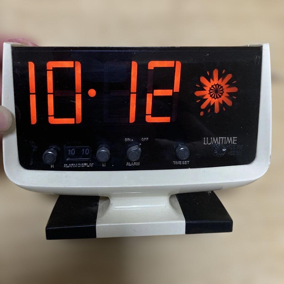 LUMITIME KT-204 置時計 アラーム　田村電気　レトロ