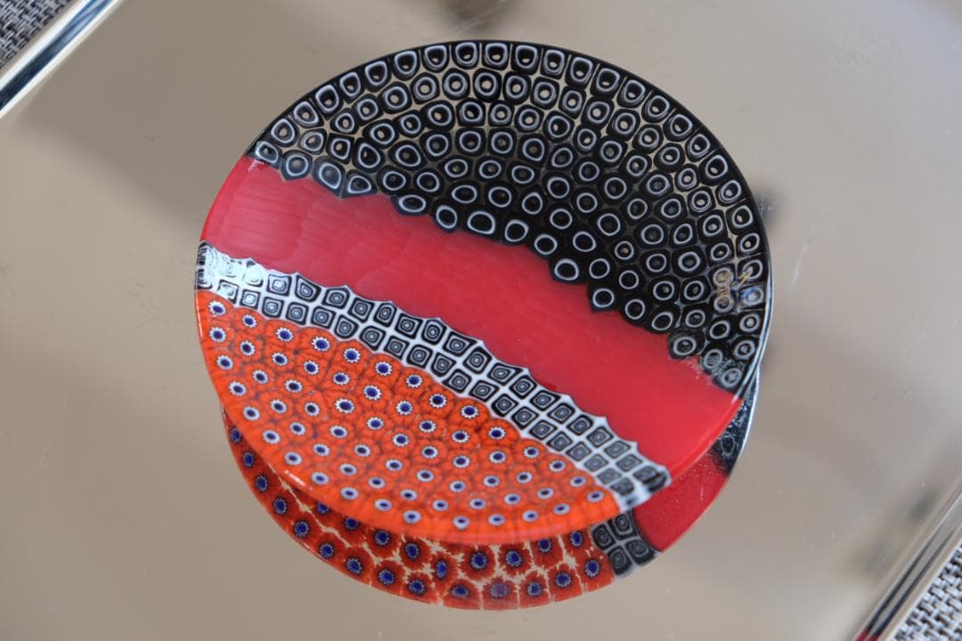 ベネチアンガラス ミルフィオリ プレート 検/モレッティ 皿 チェア カッシーナ