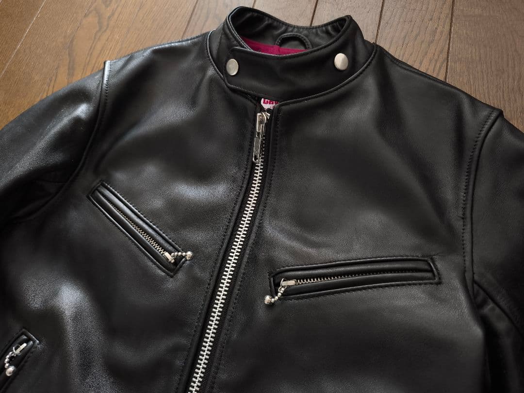 JAMES GROSE クラブマン　カウレザーライダース　サイズ36