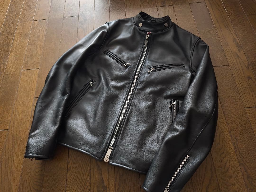 JAMES GROSE クラブマン　カウレザーライダース　サイズ36