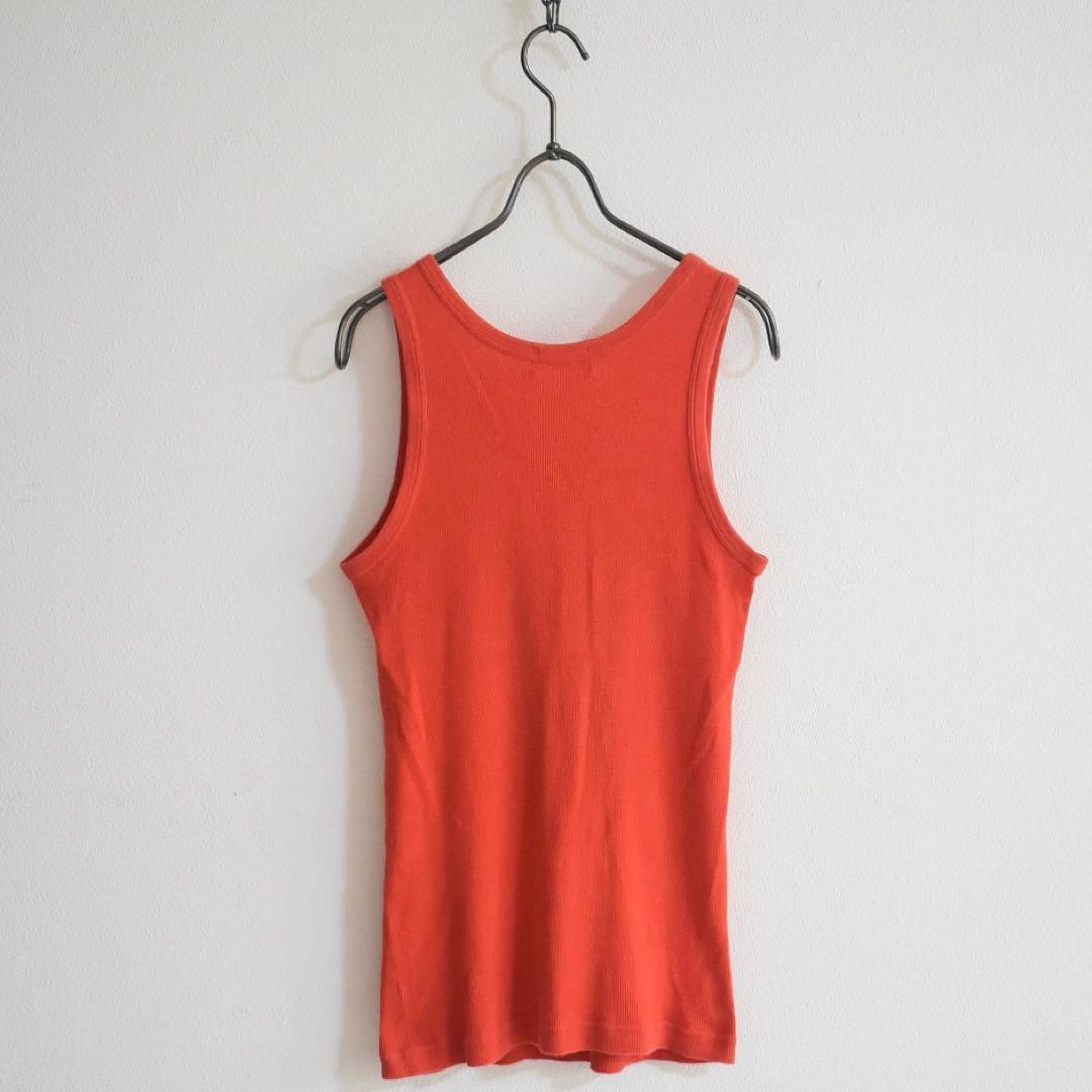 90s archive HELMUT LANG 日本製 タンクトップ オレンジM