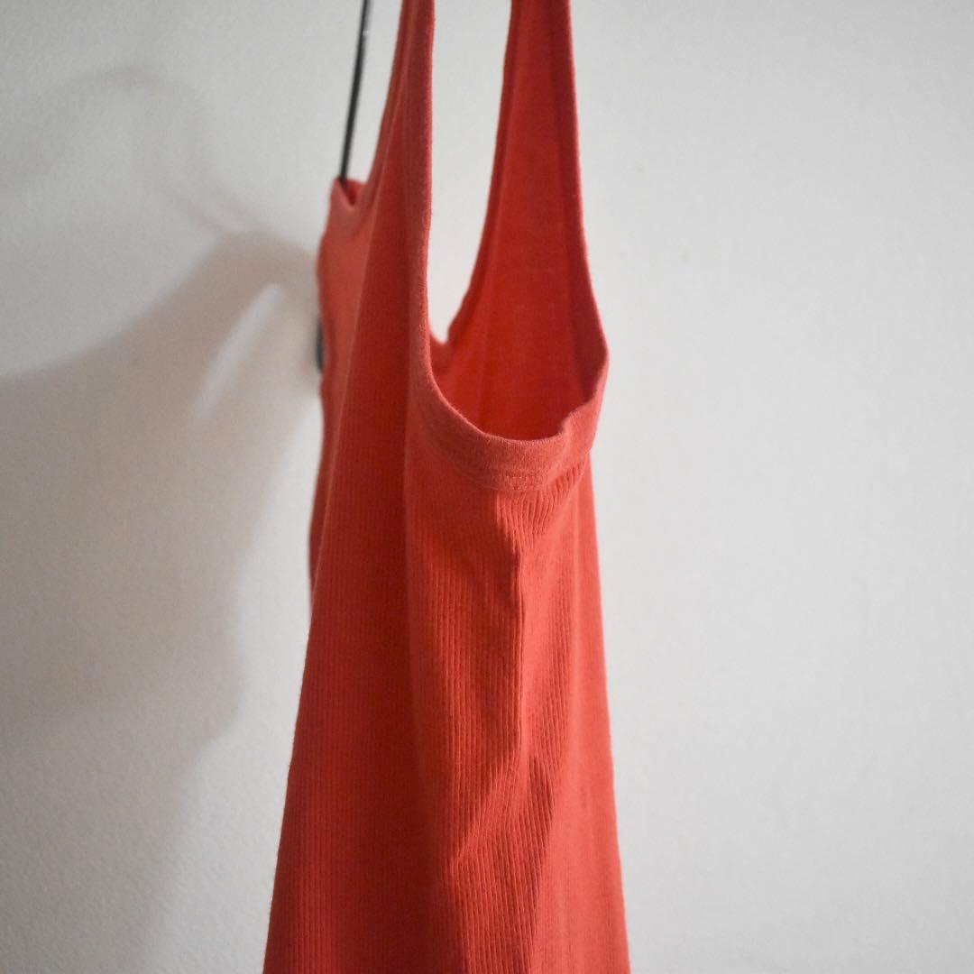 90s archive HELMUT LANG 日本製 タンクトップ オレンジM