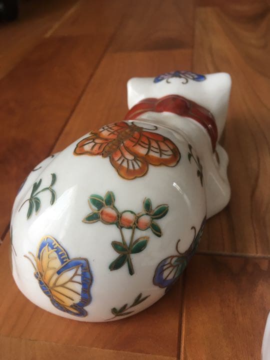 伊万里 招き猫&眠り猫 セット☆骨董品☆中古☆送料無料